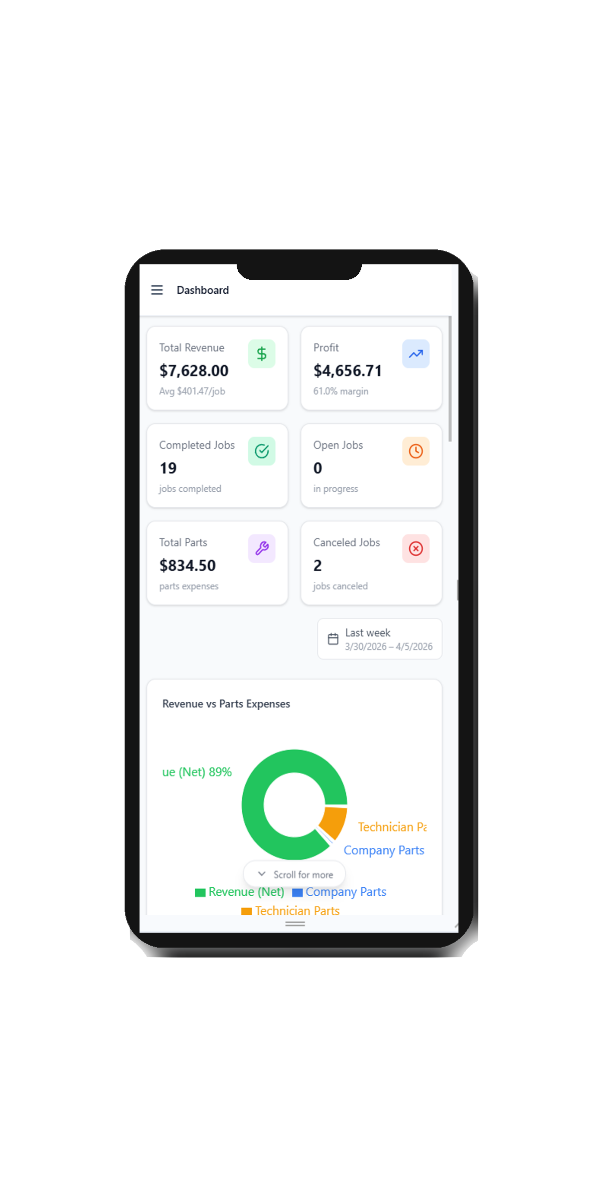 Service Strike mobile app preview