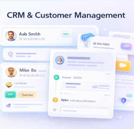 Service Strike CRM customer management view